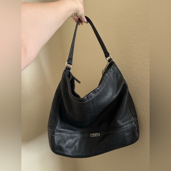 Coach‎ Leather Park Hobo Slouchy Bag in Black - Picture 1 of 5